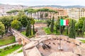 Passetto di Borgo - elevated passage to Vatican City. View from Castel Sant`Angelo fortified walls. Rome, Italy Royalty Free Stock Photo