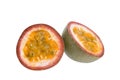 Passiflora fruit sections Royalty Free Stock Photo