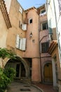 Passing courtyard in the old Italian house.