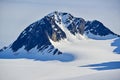 Svalbarden fjords Magdalenafjord mountains with snow Royalty Free Stock Photo