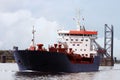 Passing tanker ship Royalty Free Stock Photo