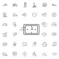 Passing time icon. Universal set of speed for website design and development, app development Royalty Free Stock Photo