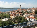 Passing by the town Crikvenica in Croatia