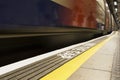 Passing train on London underground