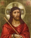 Passion of Christ. Icon of Jesus Christ in Crown of Thorns.