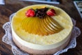 Passion fruit cake with chocolates