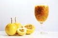 Passion fruit juice. Royalty Free Stock Photo