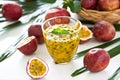 Passion fruit juice Royalty Free Stock Photo