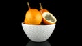 Passion fruit maracuja granadilla Royalty Free Stock Photo