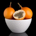 Passion fruit maracuja granadilla Royalty Free Stock Photo