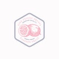 Passion Fruit Purveyors Frame Badge or Logo Template. Hand Drawn Fruits Sketch with Retro Typography and Borders