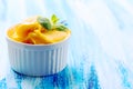 Passion fruit sherbet Royalty Free Stock Photo