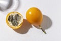 passion fruit on white background - Passiflora ligularis