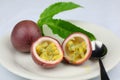 Passion fruit dessert Royalty Free Stock Photo