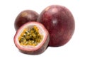 Passion fruits isolated Royalty Free Stock Photo