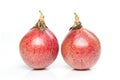 Passion fruits isolated on white. Royalty Free Stock Photo