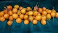 Passion fruits on the table Royalty Free Stock Photo