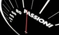 Passion Love Strong Feelings Measurement Speedometer Word Royalty Free Stock Photo