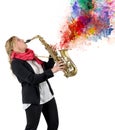 Passion for music Royalty Free Stock Photo