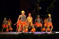 Passionate Caribbean dance on Folklore Festival scene Royalty Free Stock Photo