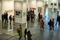 Passionate collectors and emerging artists meet at the international contemporary art fair `Artissima` Turin Italy