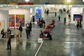 Passionate collectors and emerging artists meet at the international contemporary art fair `Artissima` Turin Italy