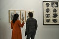Passionate collectors and emerging artists meet at the international contemporary art fair `Artissima` Turin Italy