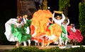 Passionate dance group from Colombia at Folklore Festival stage,Varna Bulgaria Royalty Free Stock Photo