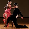 Passionate dancers Royalty Free Stock Photo