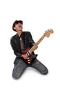 Passionate guitar solo Royalty Free Stock Photo