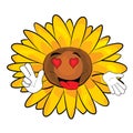 Passionate Sunflower cartoon