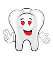 Passionate tooth cartoon