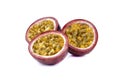 Passionfruit passion fruit maracuja isolated on white background as package design element Royalty Free Stock Photo