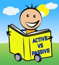 Passive Or Active Kid Means Aggressive Energetic Action 3d Illustration