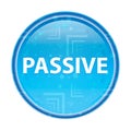 Passive floral blue round button