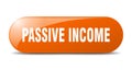 passive income button. sticker. banner. rounded glass sign Royalty Free Stock Photo