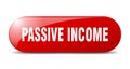 passive income button. sticker. banner. rounded glass sign Royalty Free Stock Photo