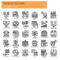 Passive Income , Pixel Perfect Icons Royalty Free Stock Photo