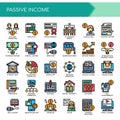 Passive Income , Pixel Perfect Icons Royalty Free Stock Photo