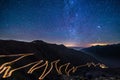 Passo dello Stelvio at night Royalty Free Stock Photo