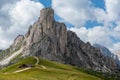 The Passo di Giau, in the Italian Dolomites