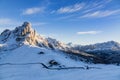 Passo Ghiau and Cima ra Gusela, Dolomites - Italy Royalty Free Stock Photo