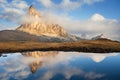 Passo Giau and Cima ra Gusela, Dolomites Royalty Free Stock Photo