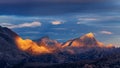 Dolomites, Italy, Sunset in Giau Royalty Free Stock Photo