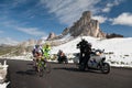 Passo Giau (ITALY) JUNE 30: Maratona dles Dolomites Bike Race