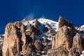 Passo Pordoi Peak near Ski Resort of Canazei