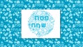 Passover blue background