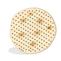 Passover Holiday - Matzah symbol isolated on white, matzah - Jewish traditional bread for Passover seder ceremony