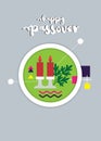 Passover illustration/ poster/ invitation card. EPS10