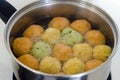 Passover Jewish holiday Food - Matzah balls soup Royalty Free Stock Photo